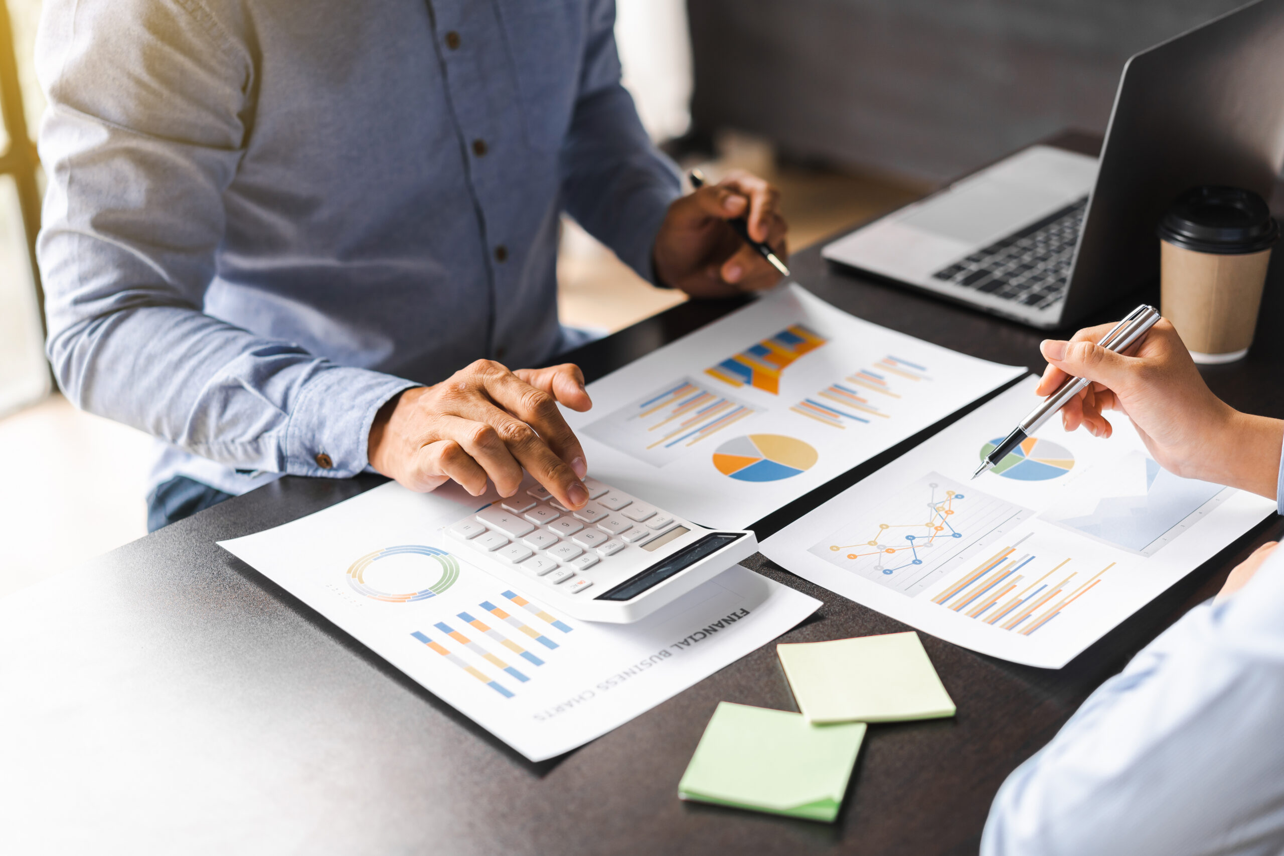 People using a tablet.