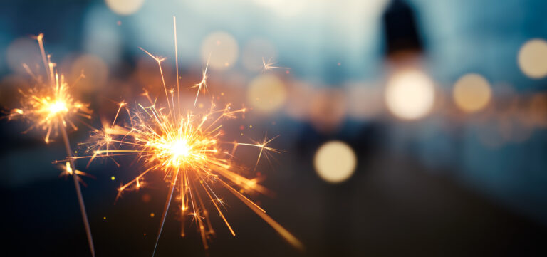 Burning sparkler